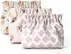The small cosmetic bag is made of premium PU material, which is soft, scratch resistant, and easy to clean. The waterproof fabric prevents the things inside from getting wet.